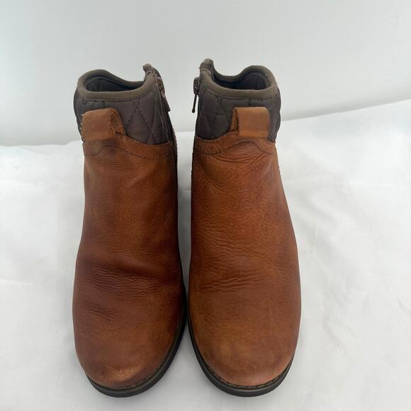 MERRELL Woman's  Chateau Mid Pull Waterproof boots 6.5  Campy Western Insulated - Picture 2 of 8